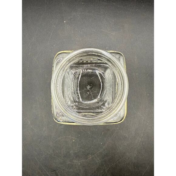 Vintage Square Sunburst Lidded Glass Vanity Jars - Set of 2 - Picture 5 of 8